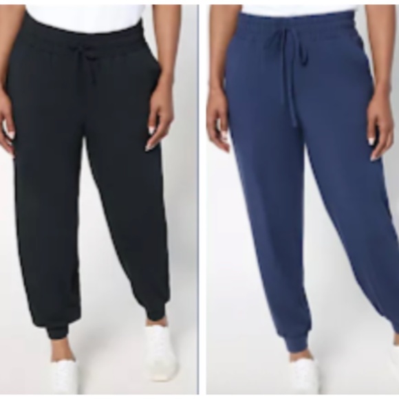 AnyBody Cozy Knit 2 Pack Joggers - Picture 1 of 6